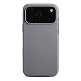 WOOLNUT iPhone 17 Pro Max Ekte Skinn Deksel - MagSafe Kompatibel - Grå