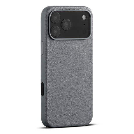 WOOLNUT iPhone 17 Pro Max Ekte Skinn Deksel - MagSafe Kompatibel - Grå
