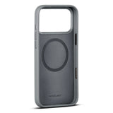 WOOLNUT iPhone 17 Pro Max Ekte Skinn Deksel - MagSafe Kompatibel - Grå
