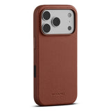 iPhone 18 Pro WOOLNUT Ekte Skinn Deksel - MagSafe Kompatibel - Brun