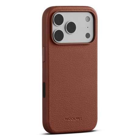 iPhone 18 Pro WOOLNUT Ekte Skinn Deksel - MagSafe Kompatibel - Brun