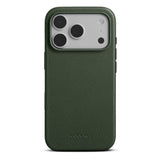 iPhone 18 Pro Max WOOLNUT Ekte Skinn Deksel - MagSafe Kompatibel - Grønn