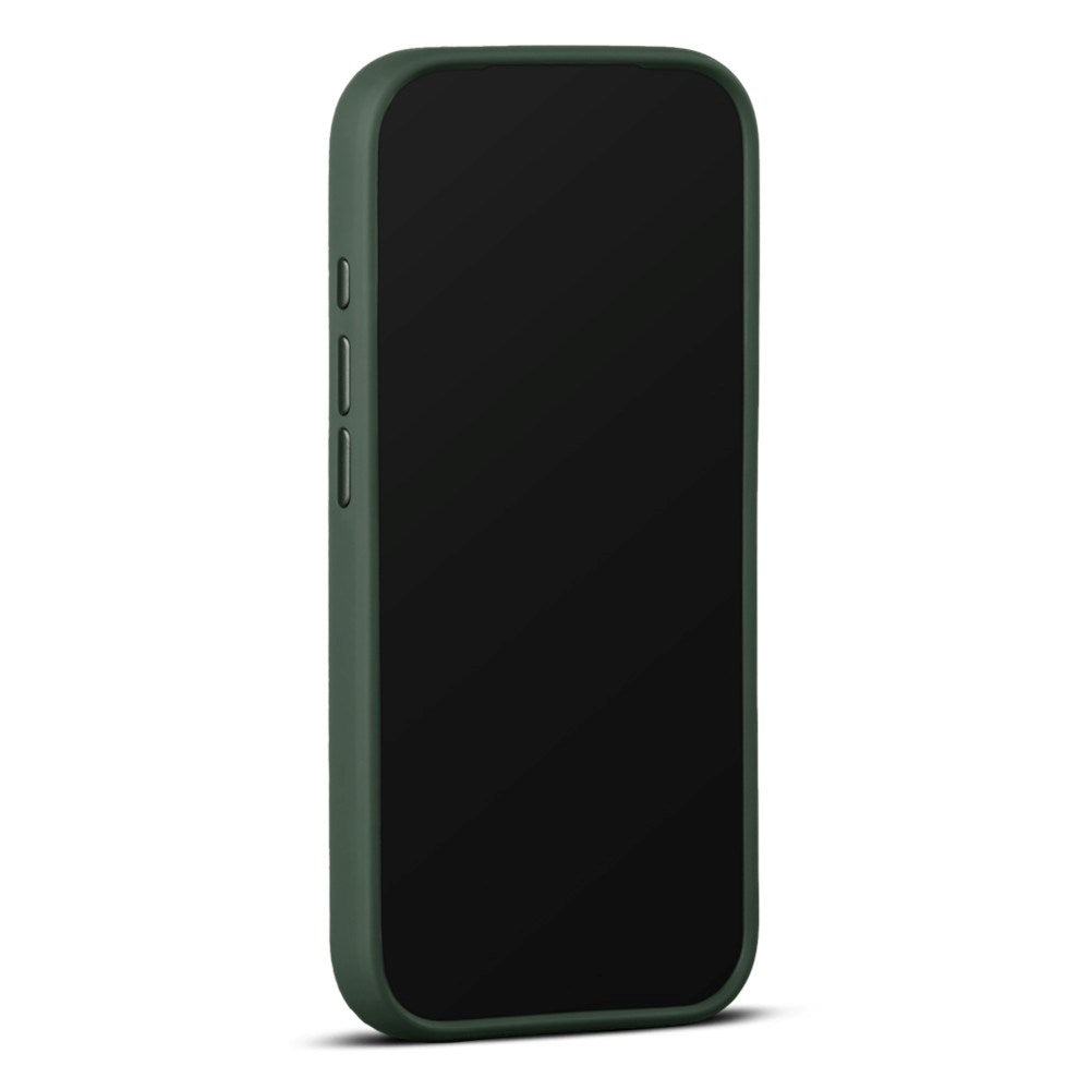 iPhone 18 Pro WOOLNUT Ekte Skinn Deksel - MagSafe Kompatibel - Grønn