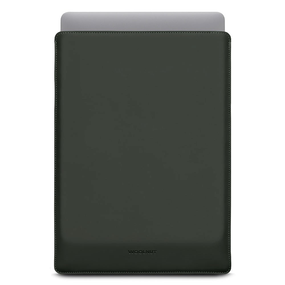 Woolnut Kunstskinn Sleeve for MacBook / Laptop (370 x 260mm) - Grønn