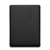 Woolnut MacBook Pro 14" M5/M4/M3/M2/M1 (2026-2021) Ekte Skinn Folio Sleeve - 24.5 x 33 cm - Svart