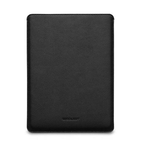 Woolnut MacBook Pro 14" M5/M4/M3/M2/M1 (2026-2021) Ekte Skinn Folio Sleeve - 24.5 x 33 cm - Svart