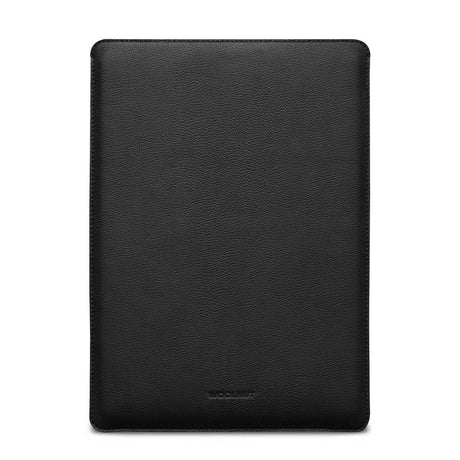 Woolnut MacBook Pro 16" M5/M4/M3/M2/M1 (2026-2021) Ekte Skinn Folio Sleeve - 27.5 x 37.5 cm - Svart