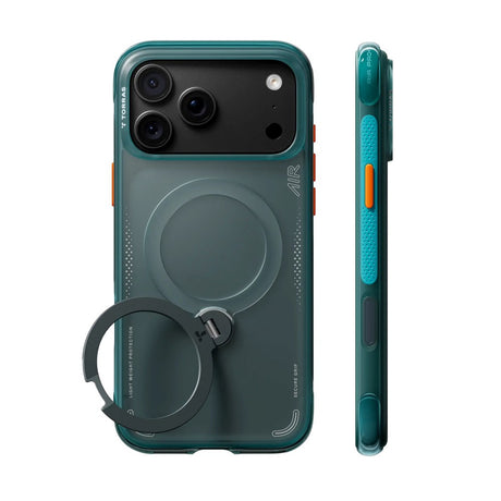iPhone 18 Pro / 17 Pro TORRAS Ostand Q3 Air Deksel - MagSafe Kompatibel - Grønn