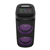 Xceed Sound 10" Bluetooth Høyttaler med Trådløs Mikrofon & Lysshow - svart